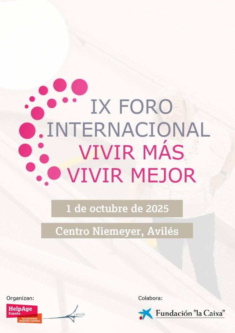 Cartel anunciador del IX Foro Vivir más, vivir mejor